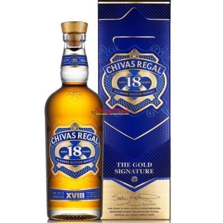 Chivas Regal Gold Signature 18 Y.O. Blended Scotch Whisky Gift 40% 70 CL
