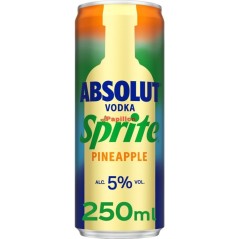 Absolut Vodka Sprite Pineapple 5% 25 CL
