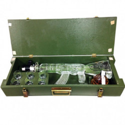 Red Army Kalashnikov Vodka Gift + Granade + 6 Glasses 40% 1 L + 20 CL