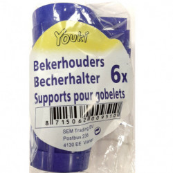 Youki Bekerhouders 6 ST