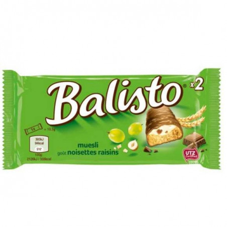Balisto Groen Muesli Hazelnoot Witte Druiven 37 GR