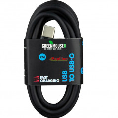 Greenmouse USB To USB-C Kabel Zwart 2 M