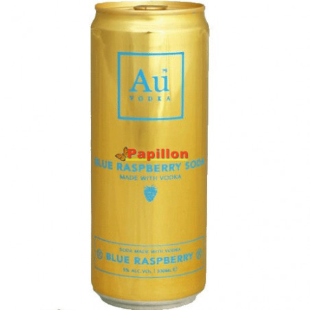 AU Vodka Blue Raspberry Soda 5% 33 CL