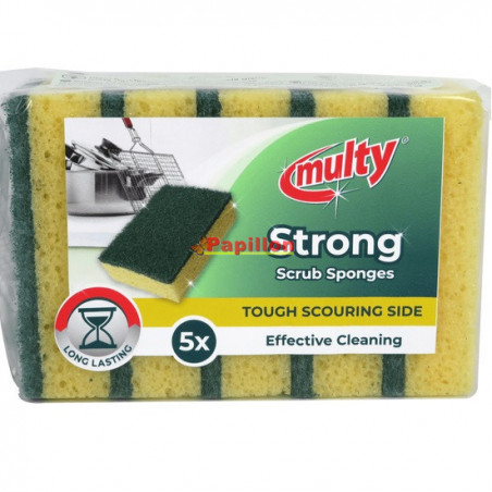Multy Schuursponsjes Strong 5 ST