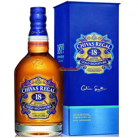 Chivas Regal Gold Signature 18 Y.O. Blended Scotch Whisky Gift 40% 1 L