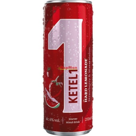 Ketel 1 Hard Lemonade Strawberry & Watermelon 6% 25 CL