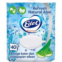 Edet Vochtig Toiletpapier Natural Aloe 40 ST