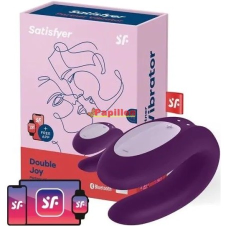 Satisfyer Double Joy Partner Vibrator Paars