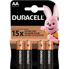 Duracell AA Batterij 15x Extra Life 4 ST